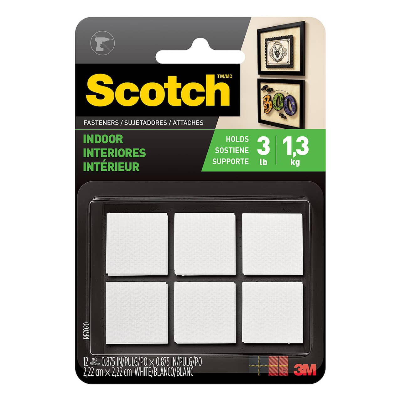 12 Packs: 12 ct. (144 total) Scotch&#x2122; Indoor Fastener Squares